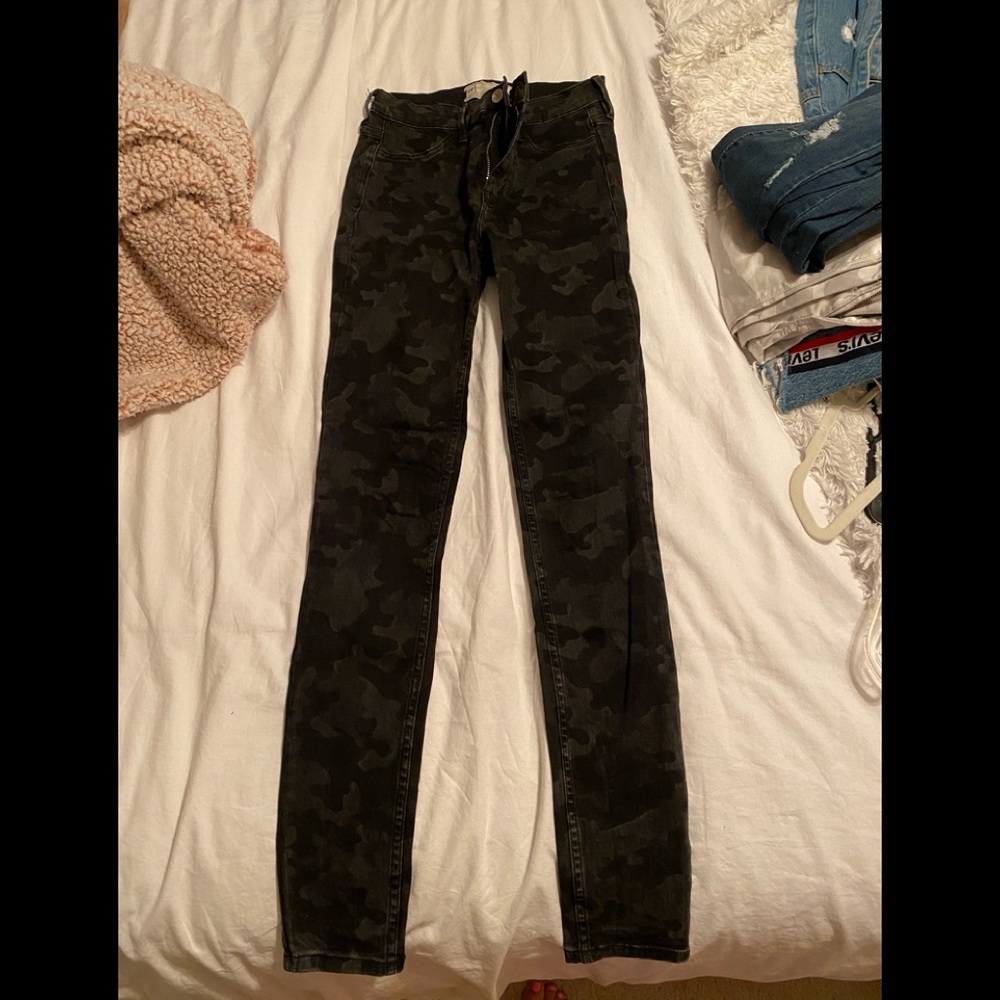 Free People camo jeans